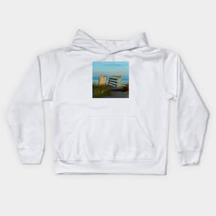 Magic hour on the beach in Cape Cod Kids Hoodie